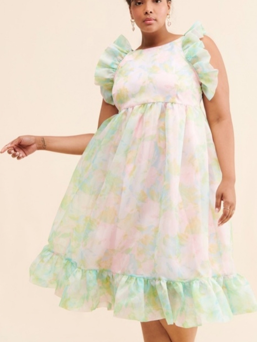 NWT SELKIE MAISON AMORY PASTEL PAINTS ROMANCE GOWN - Picture 2 of 8